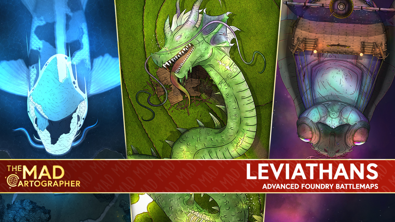 Leviathans Map Pack | The MAD Cartographer