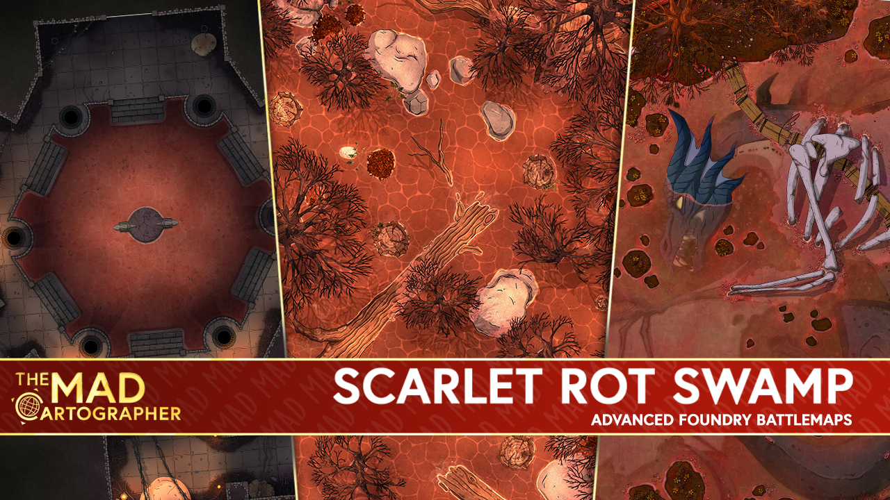 Scarlet Rot Swamp Map Pack | The MAD Cartographer